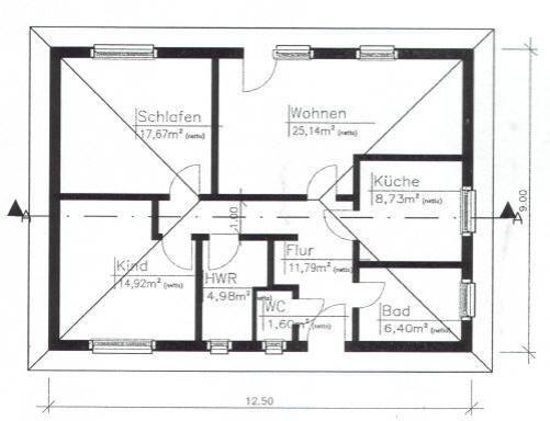 Erdgeschoß Bungalow Rostock ca. 91m²